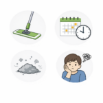 床掃除 頻度 アイコン